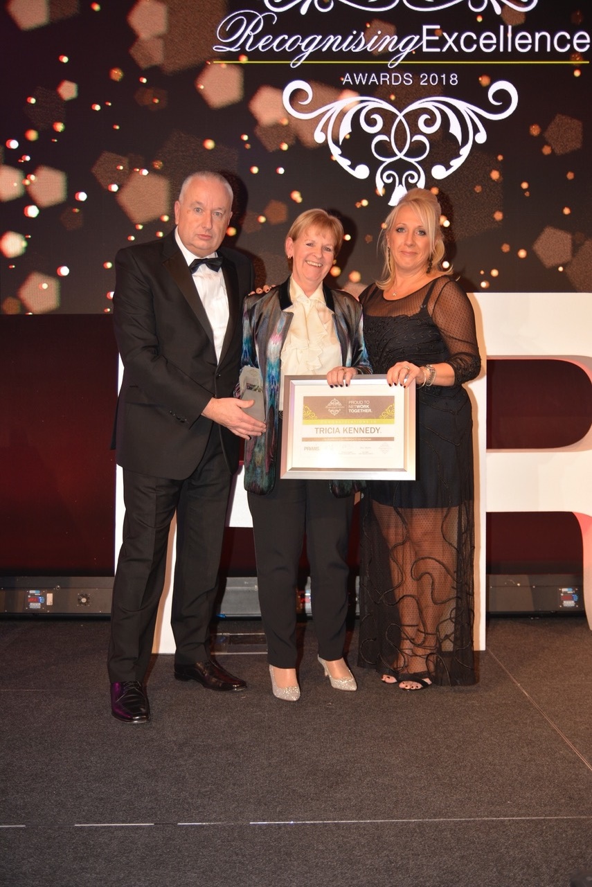 2018 Outstanding Contribution to the Network, I was the first person in PRIMIS to receive this award